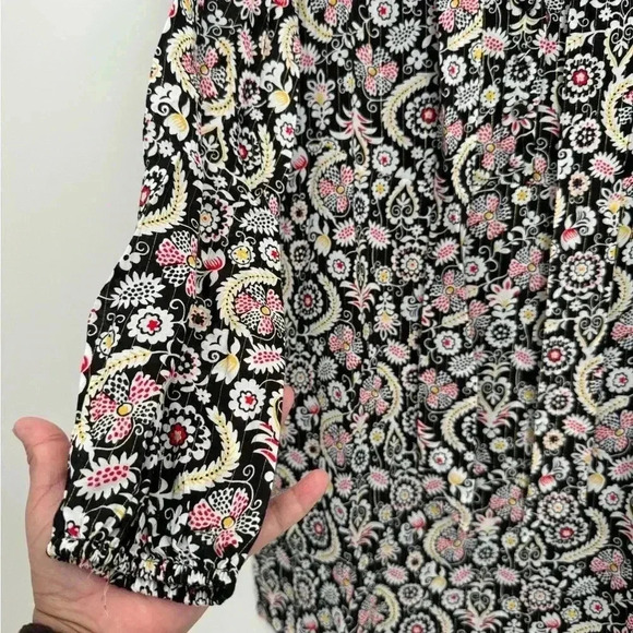 Boden Tie Neck Mini Dress Women's 4R - Picture 15 of 16